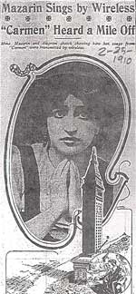 1910 New York Times advertisement for the wireless radio