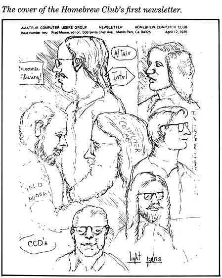 The cover of the club's first newsletter